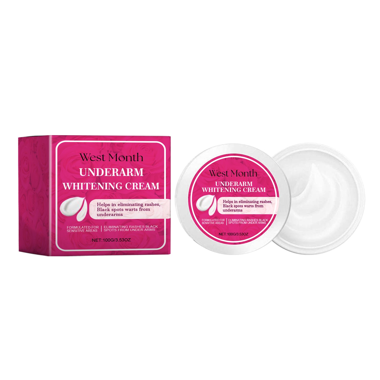 Brightening Underarm Body Cream for Smooth Even Skin Tone - 100g