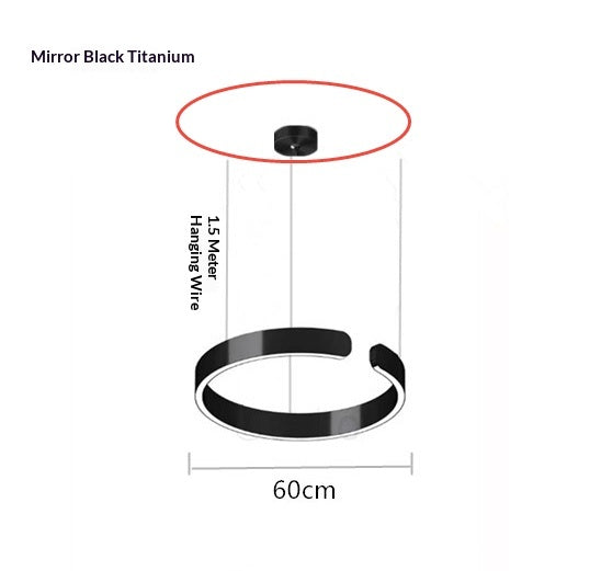 LED Full Spectrum Pendant Light for Dining Room - Modern Light Luxury Design