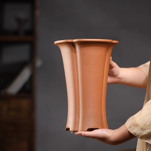 Purple Sand Orchid Pot for Flowers - Clivia & Phalaenopsis Planters
