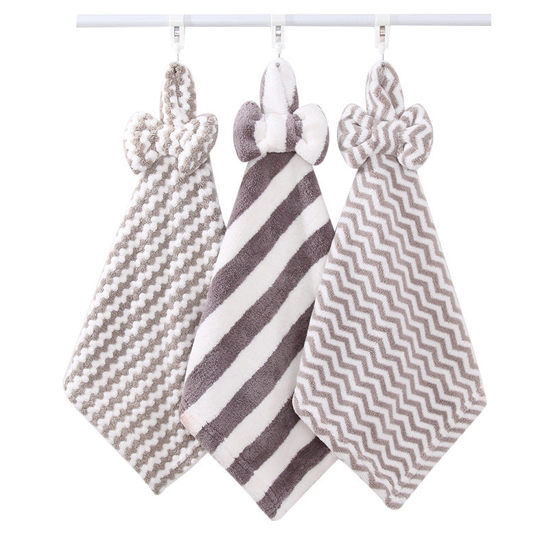 Coral Fleece All-Purpose Cleaning Towel - Absorbent Hand Towel for Home & Kitchen