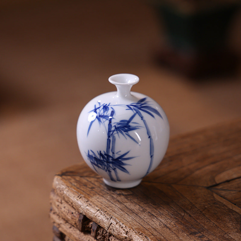 Small Ceramic Vase Set for Home Decor - Ball and Beauty Style Options