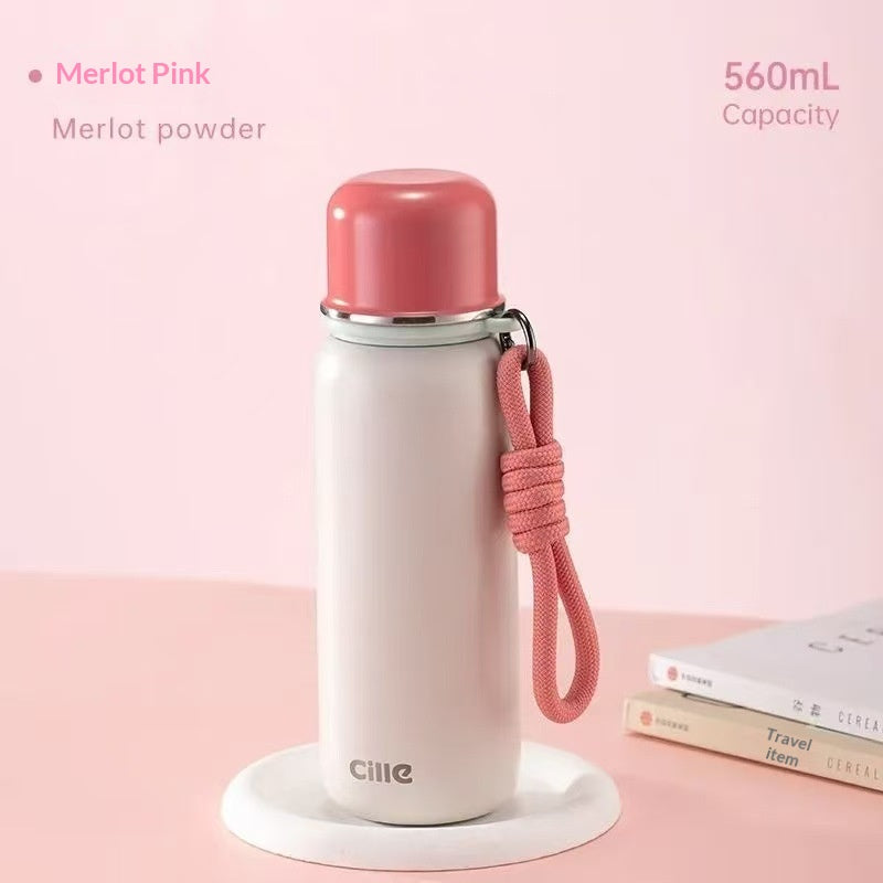 Insulated Stainless Steel Water Bottle Large Capacity Sport Flask for Men & Women