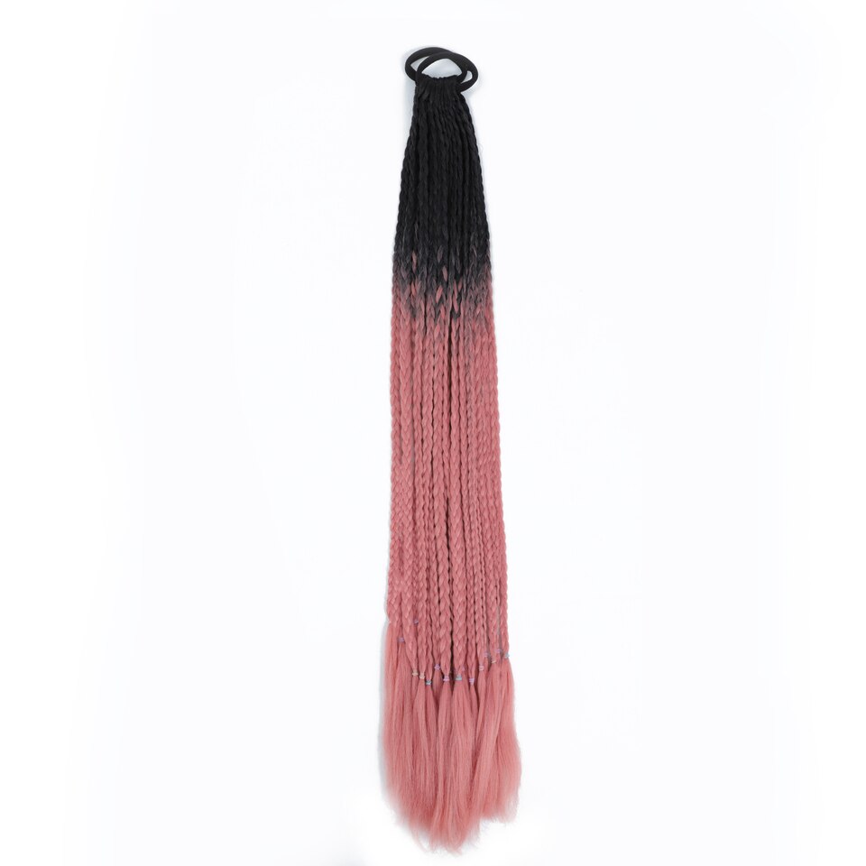 Three-Strand Braid Wig - 24 inch Gradient High-Temp Fiber