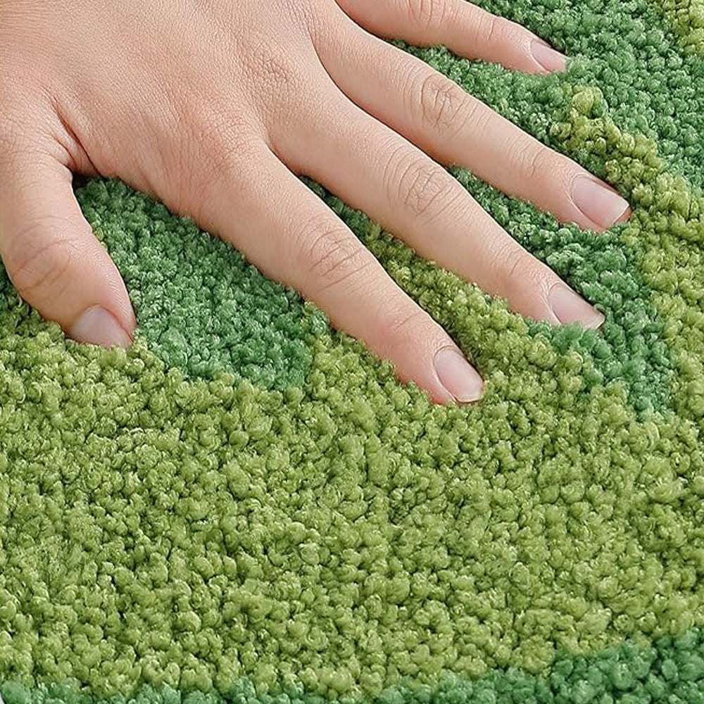 Kiwi Fruit Bath Mat - Absorbent Microfiber Rug, 17.7" x 31.5"