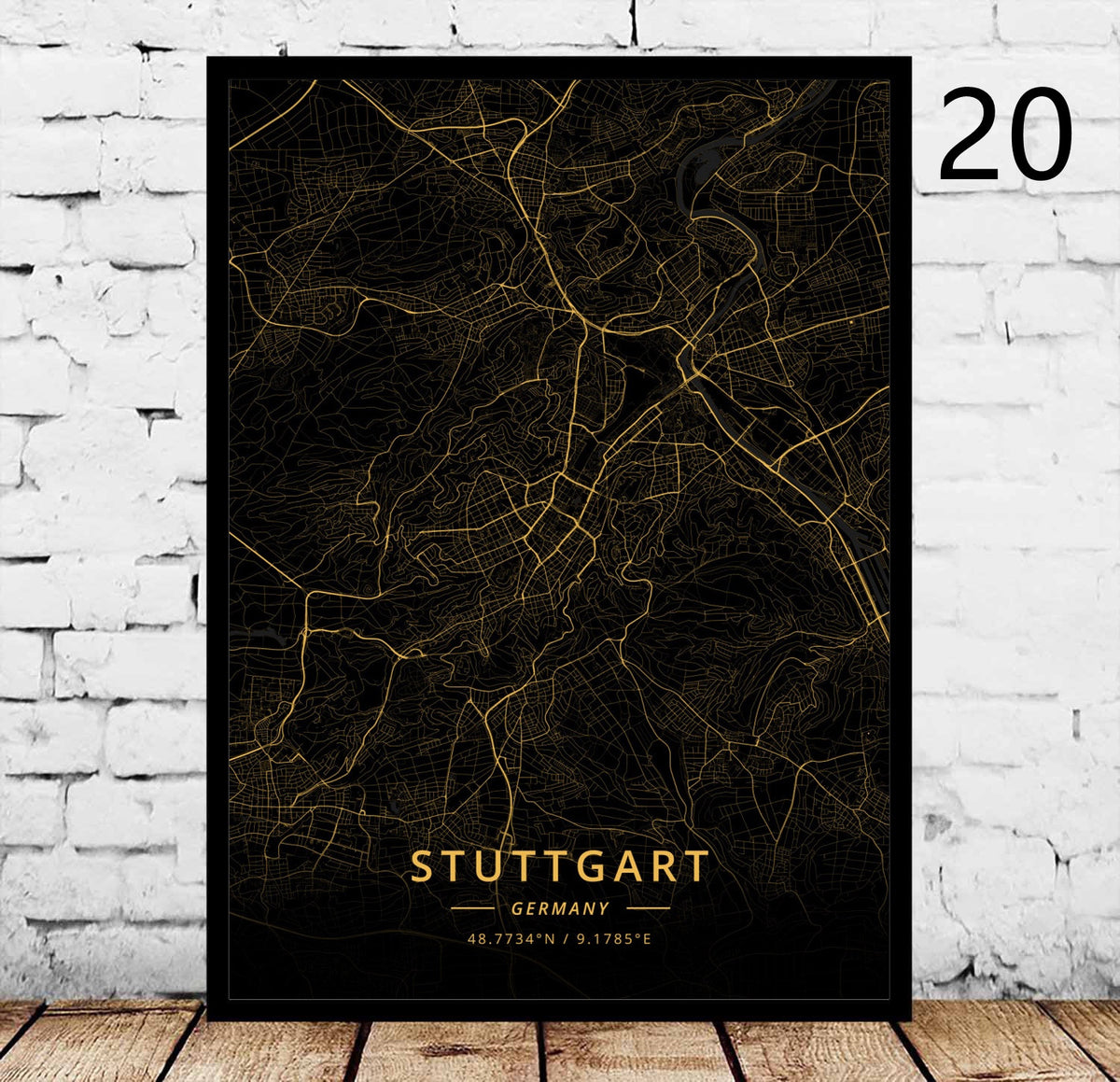Decorative Canvas Art Poster for Home & Garden Wall Decor - Rostock's City