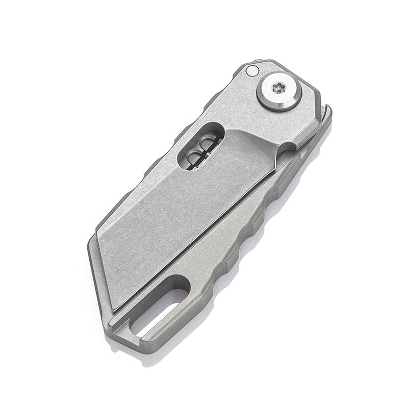 Outdoor Survival Folding Knife with Satin Blade - Mini, Multi-Color