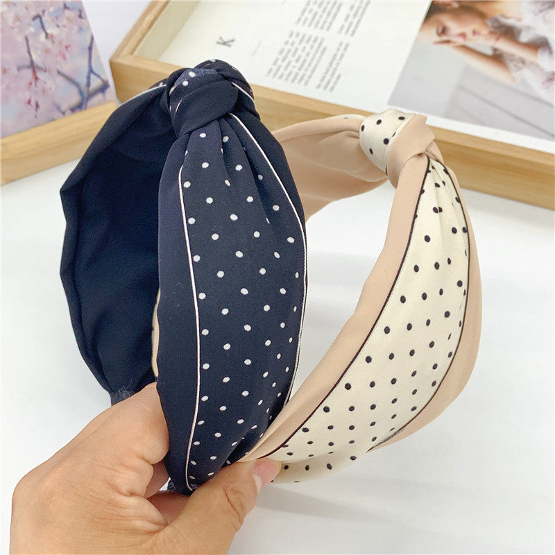 Knotted Fabric Headband - Korean Style