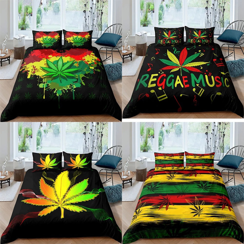 Digital Quilt Cover Set for Home Bedding - Multiple Styles & Sizes