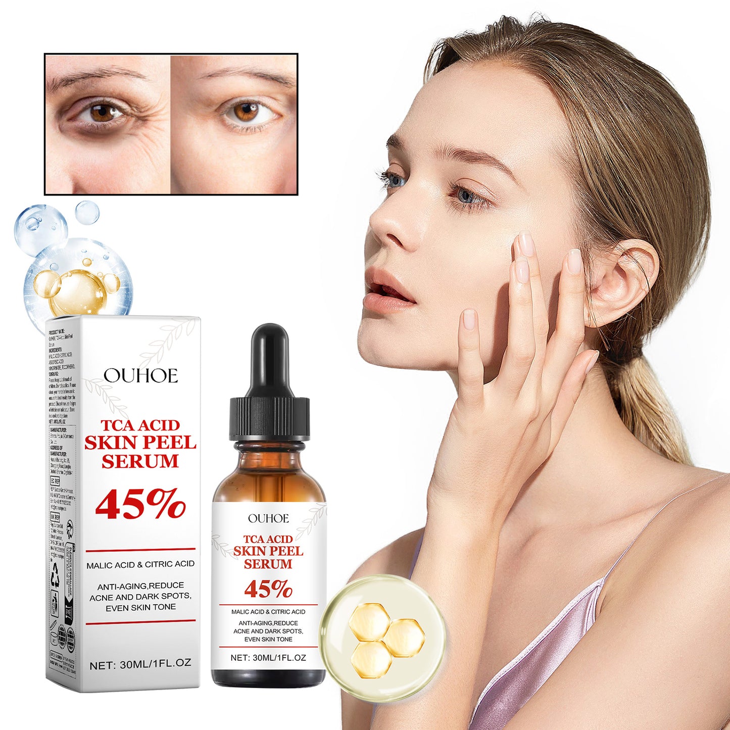 Anti-Wrinkle Facial Replenishment Serum - 30ml Skin Rejuvenation Liquid