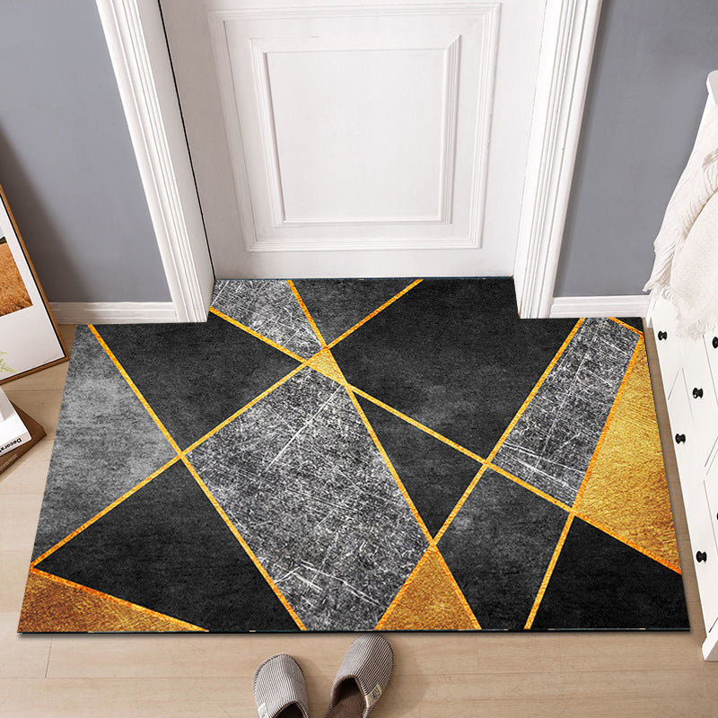 Crystal Velvet Doormat Entry Rug Modern Minimalist Household Floor Mat