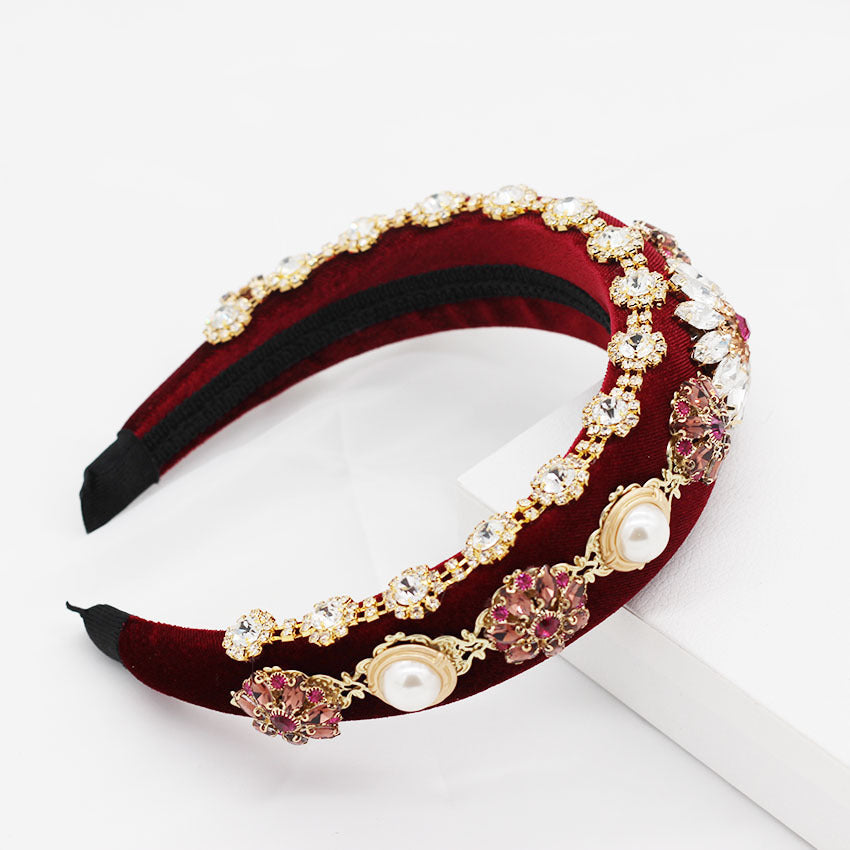 Geometric Plaid Headband - Women's Hair Accessory