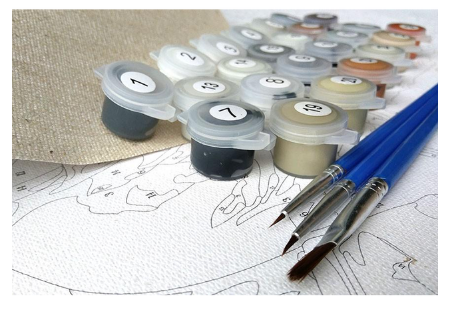 Lavender Flower DIY Painting Kit - No Frame, Multiple Sizes