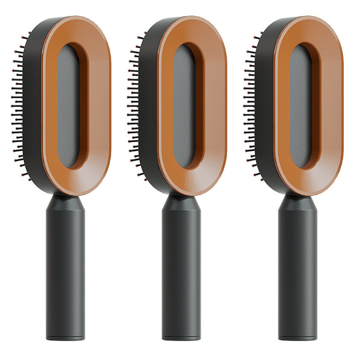 Self-Cleaning Hair Brush with 3D Air Cushion for Scalp Massage & Detangling