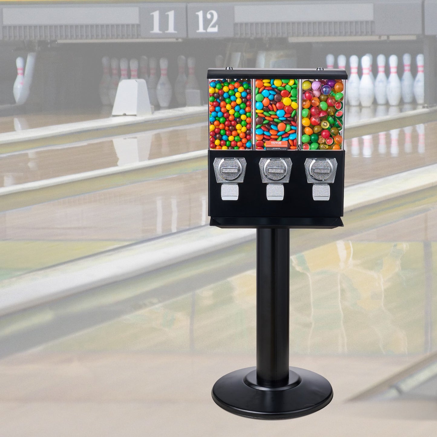Gumball Machine with Stand - Vintage Coin Operated Candy Dispenser