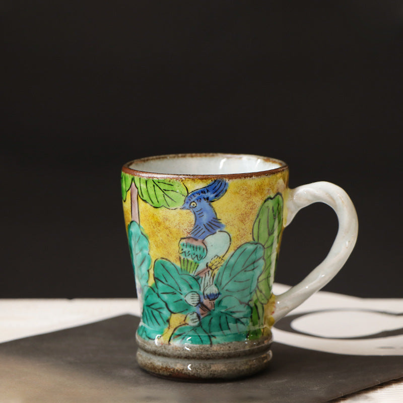 Gold Foil Coffee Mug - Ceramic Water Cup with Multiple Styles