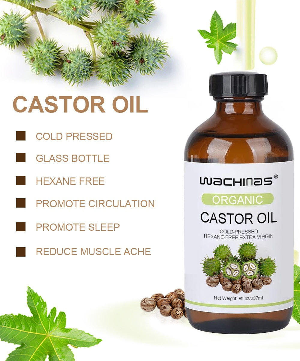 Organic Castor Oil Cold Pressed 237ml