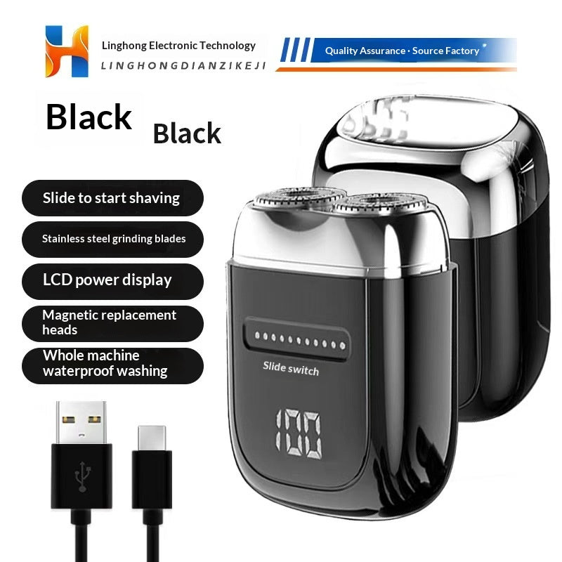 LED Digital Display Electric Shaver - Rechargeable Wet & Dry Razor