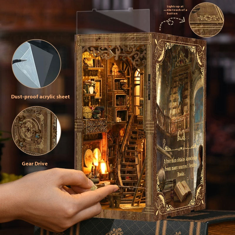 Wooden Book Stand Creative Home Decor - Multi-Color Variants