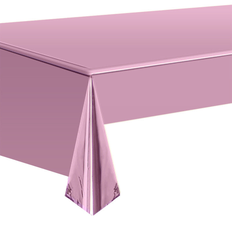 Disposable Aluminum Film Tablecloth for Parties 137x183cm Multiple Colors