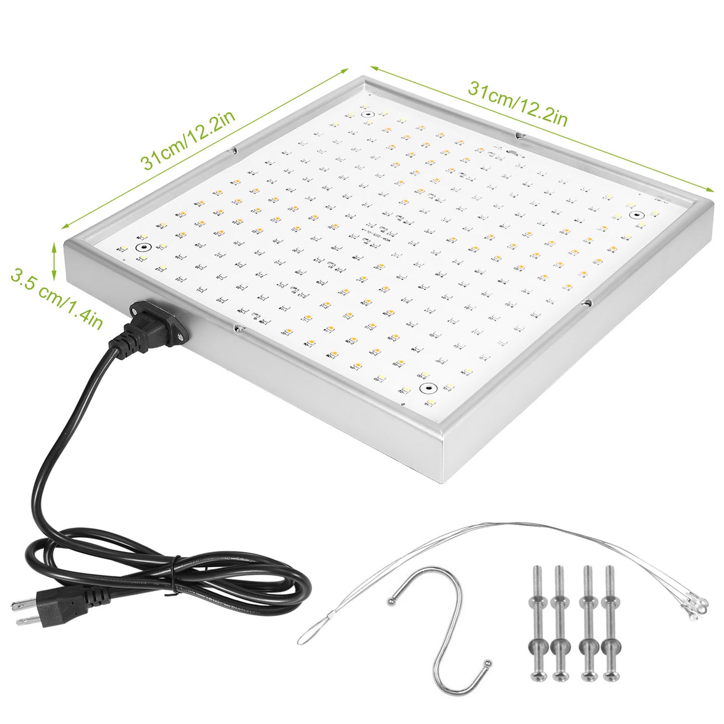 Full Spectrum LED Grow Light - 225 LEDs Indoor Plant Lamp for Herbs Vegetables & Flowers