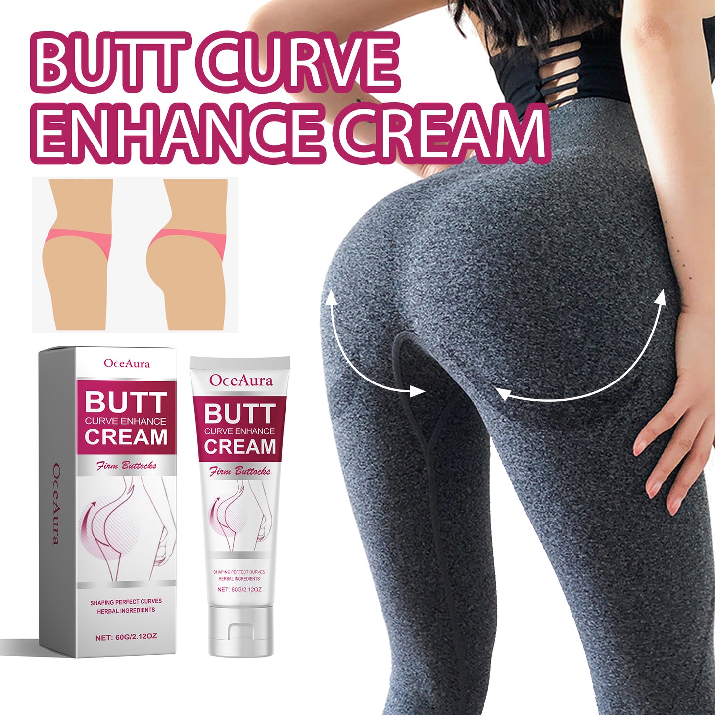 Buttock Firming & Enhancement Cream - Natural Hip Lifting Body Care
