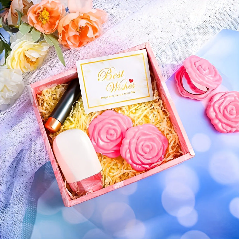 Makeup Mirror & Hair Accessory Set - 32pc Gift Set