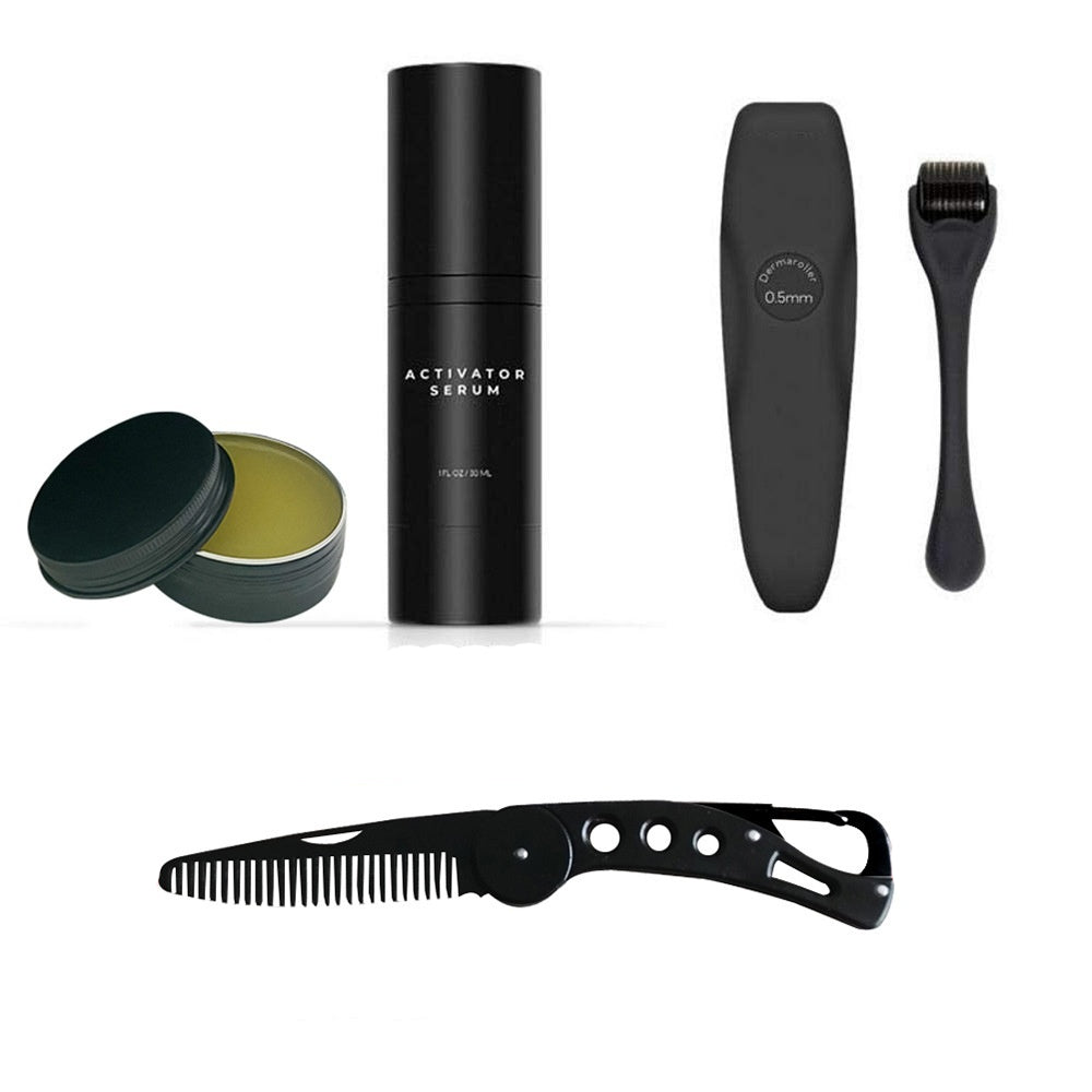 Beard Growth Microneedle Roller Kit