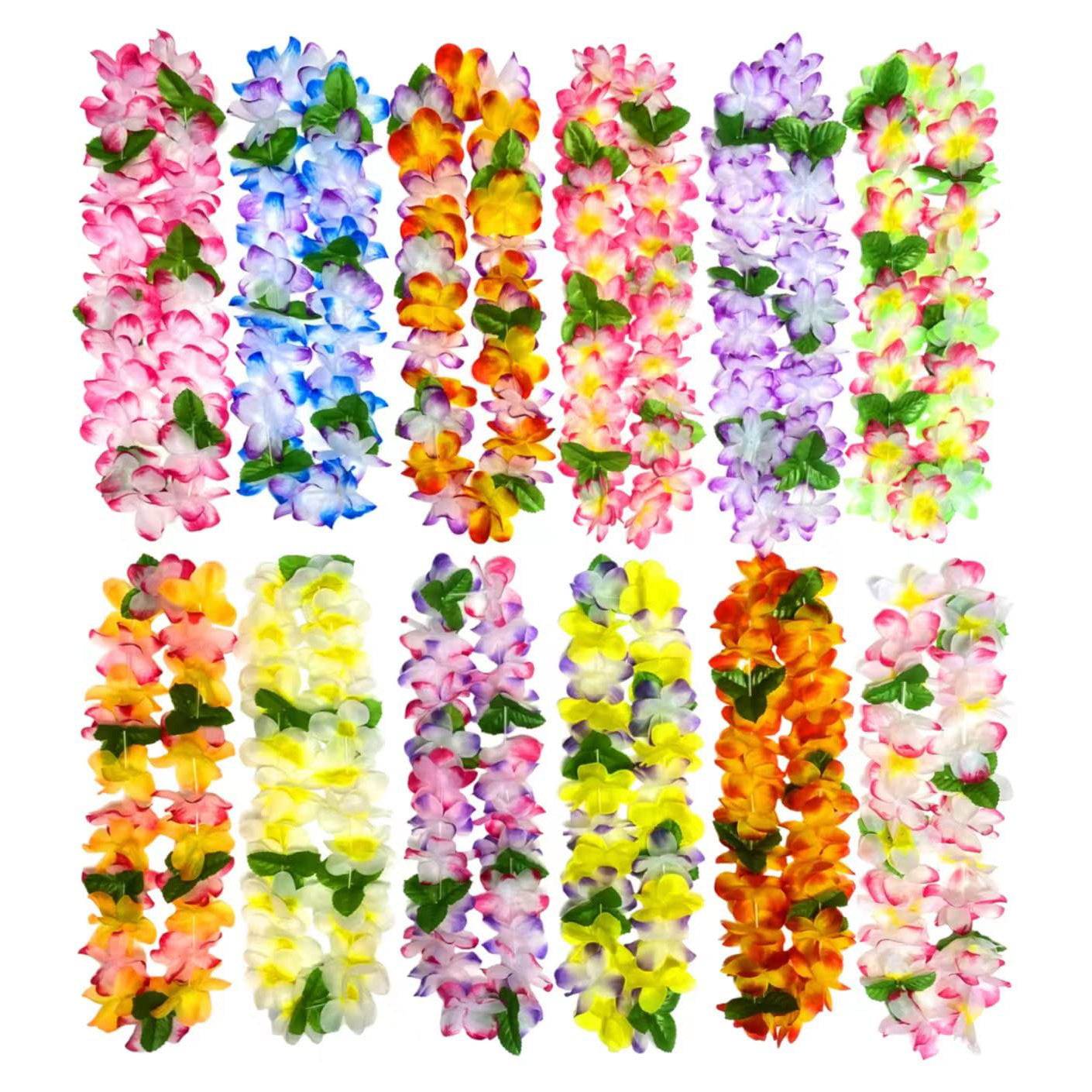 Colorful Flower Garland Headband & Bracelet Set for Parties Festival Handmade Accessories