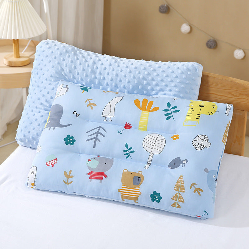 Kids Nap Pillow All-Cotton Bean-Shaped for Kindergarten and Home Use