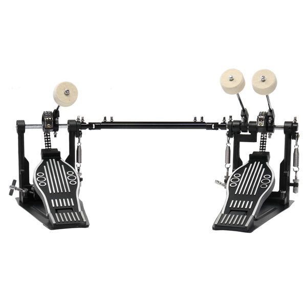 Professional Double Bass Drum Pedal for Drummers - Black