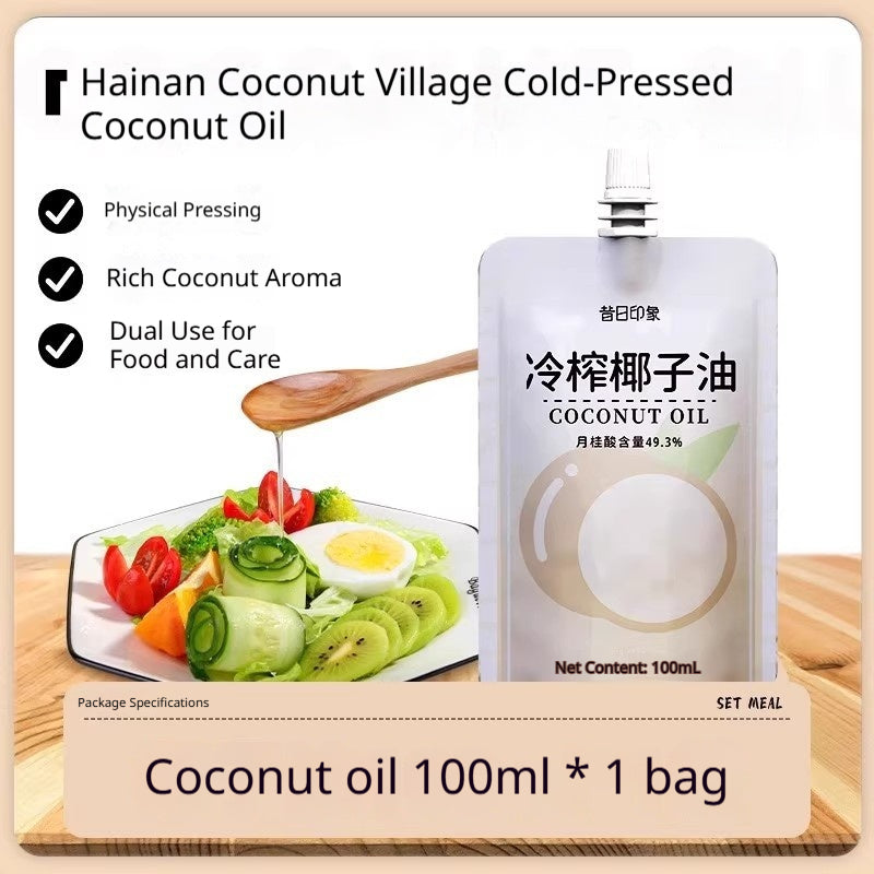 Cold-Pressed Coconut Oil for Cooking Hair Care and Mouthwash - Natural Skin & Hair Oil