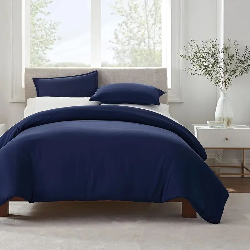 Queen Solid Down Duvet Cover - Multiple Colors Available