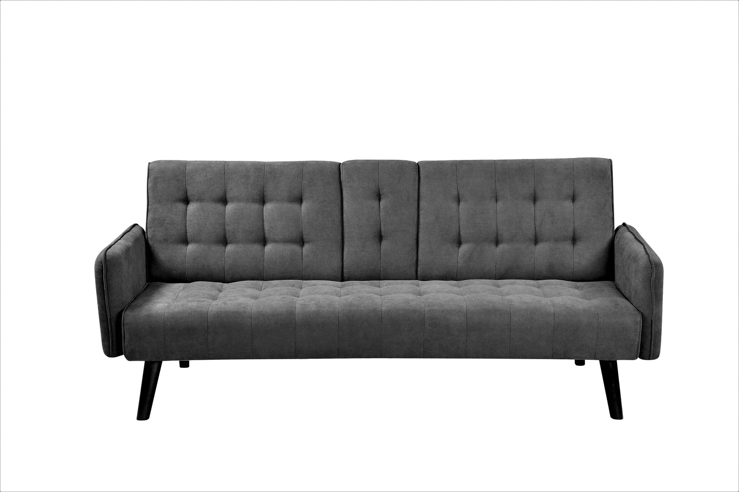 72 Sleeper Sofa Bed - Convertible Folding Backrest To Full With Cup