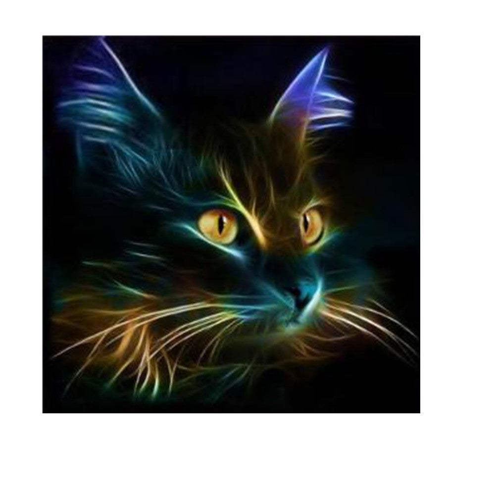 Diamond Painting Kit 40x40cm Cat Pattern Home Decor Craft