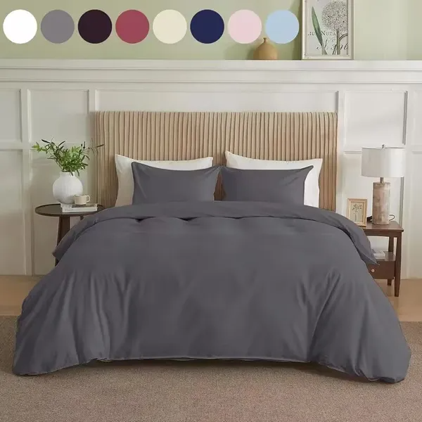 Queen Pleated Duvet Cover - Multiple Colors Available