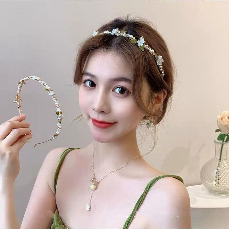 Pearl Flower Hair Bands for Women