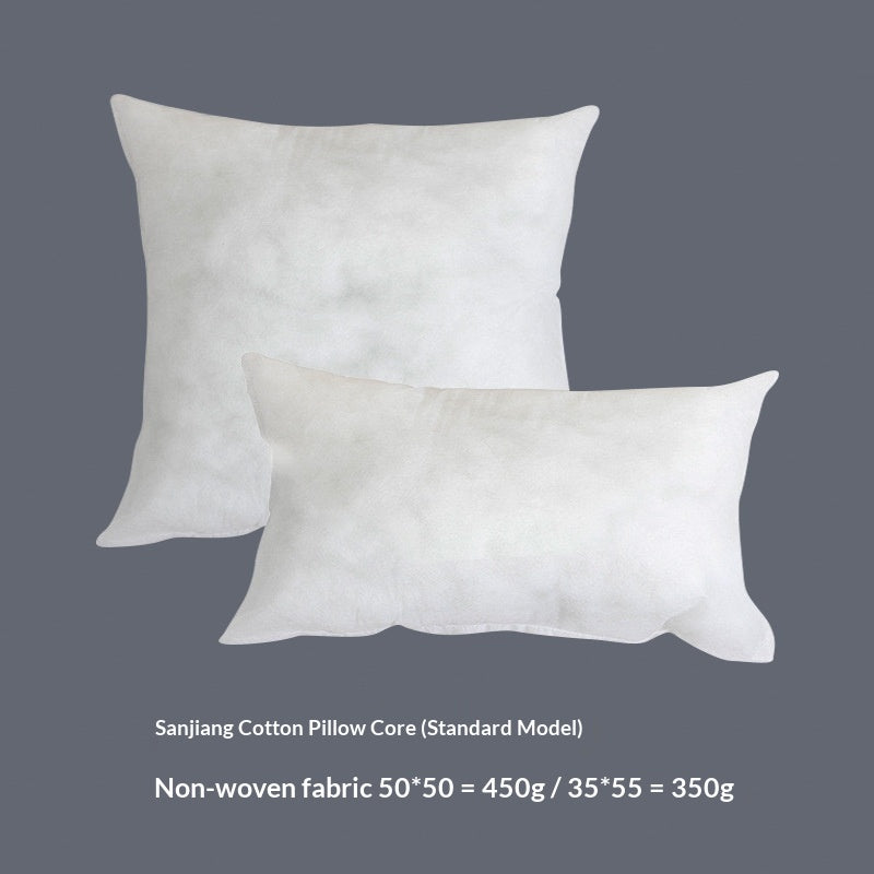 French-Style Sofa Pillowcase Set with Lumbar Support and Plush Backrest