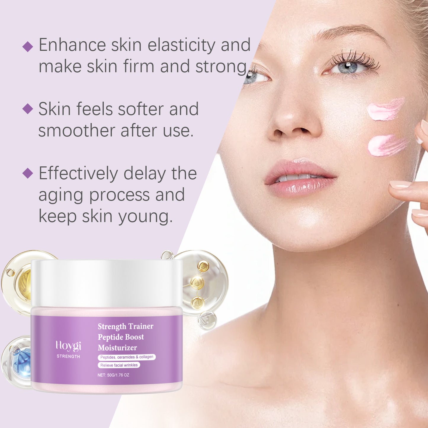 Hydrating Facial Moisturizer with Collagen & Hyaluronic Acid - 50g