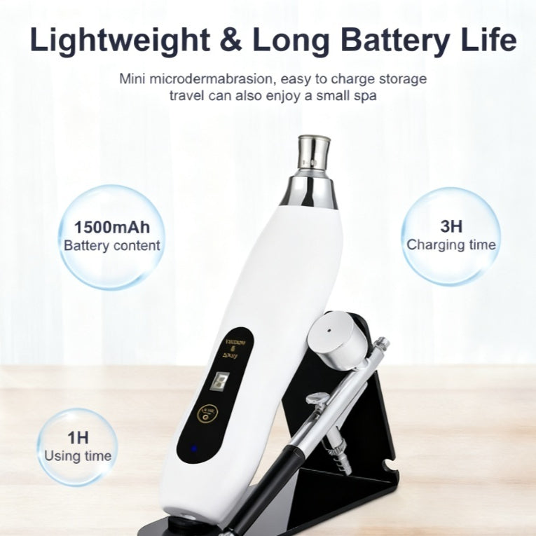 Diamond Microdermabrasion Beauty Device - 2-in-1 Exfoliation & Cleansing