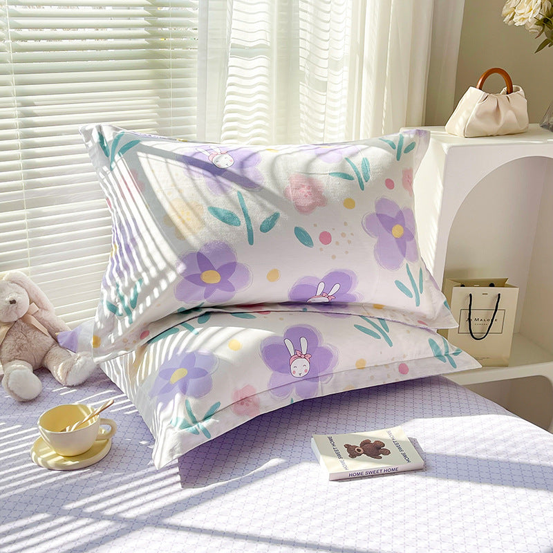 Cotton Twill Pillowcases Set - 100% Cotton, Modern Home Decor