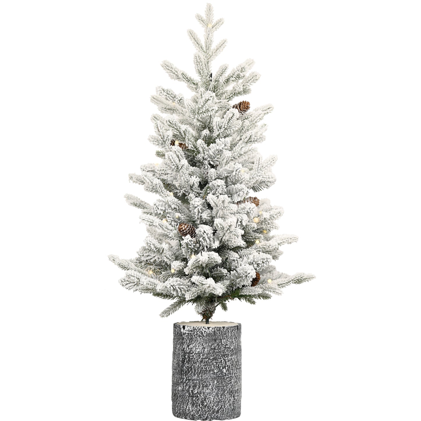 Artificial Christmas Tree - PE PVC Flocking Basin - Multiple Sizes