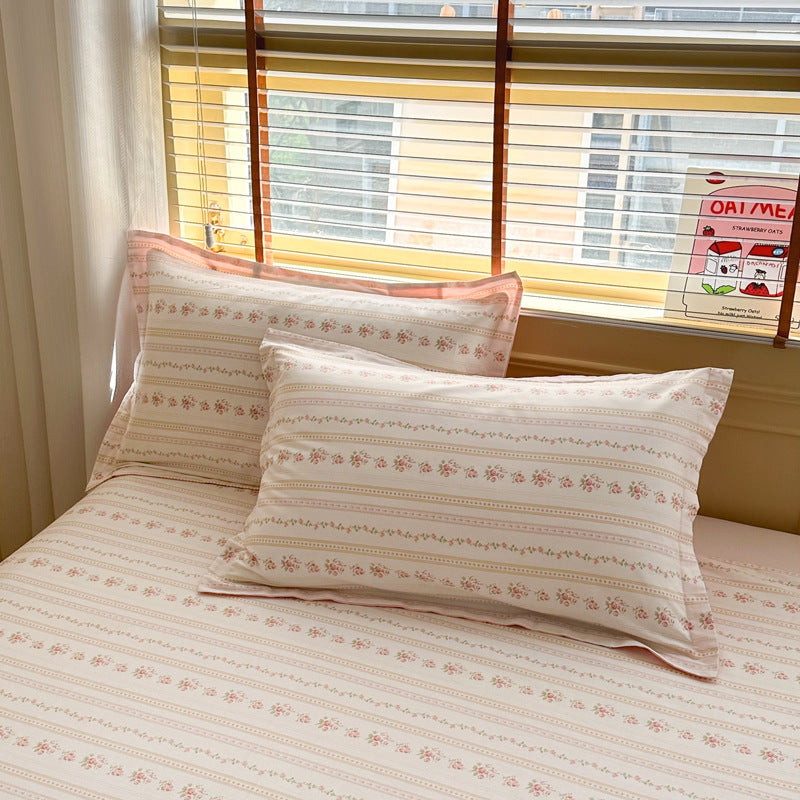 Cotton Twill Pillowcases Set - 100% Cotton, Modern Home Decor