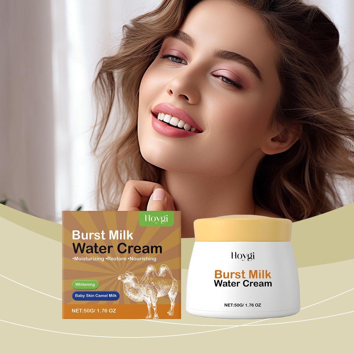 Camel Milk Moisturizing Facial Cream - Nourishing Daily Skin Care 50g