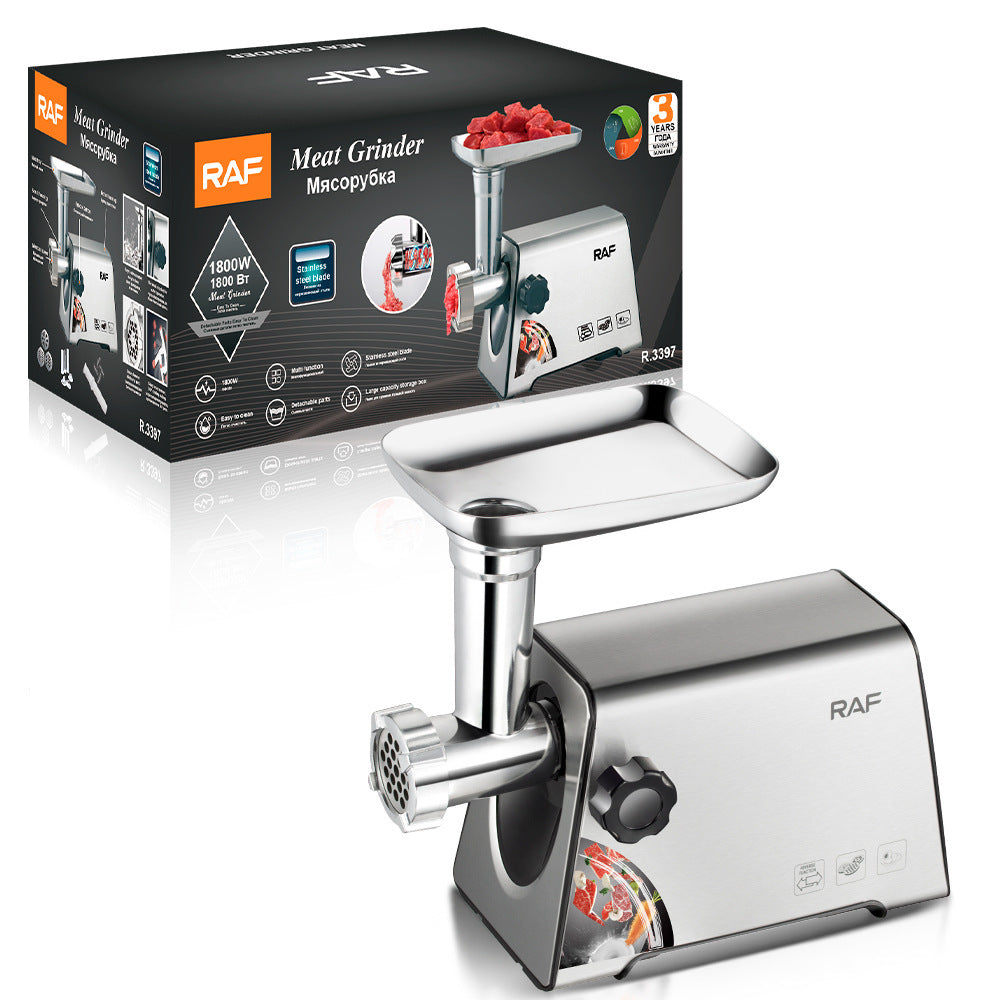 Electric Multi-Function Stainless Steel Meat Grinder for Home Kitchen