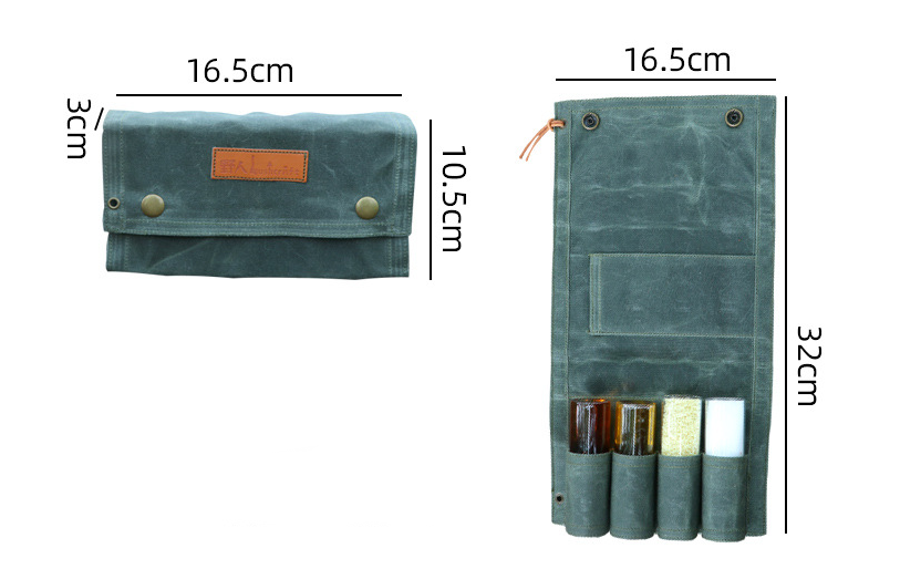 Outdoor Camping Glass Seasoning Bottle Set Portable Home Storage