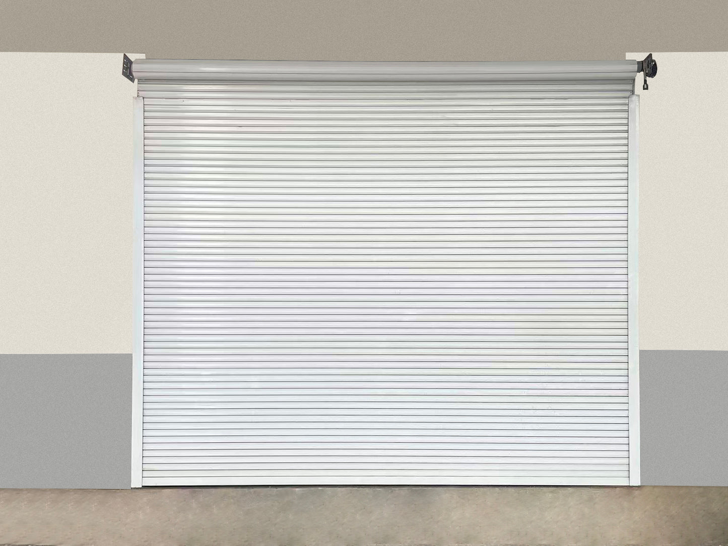 8.5FT x 8.5FT Electric Roller Shutter Door - White