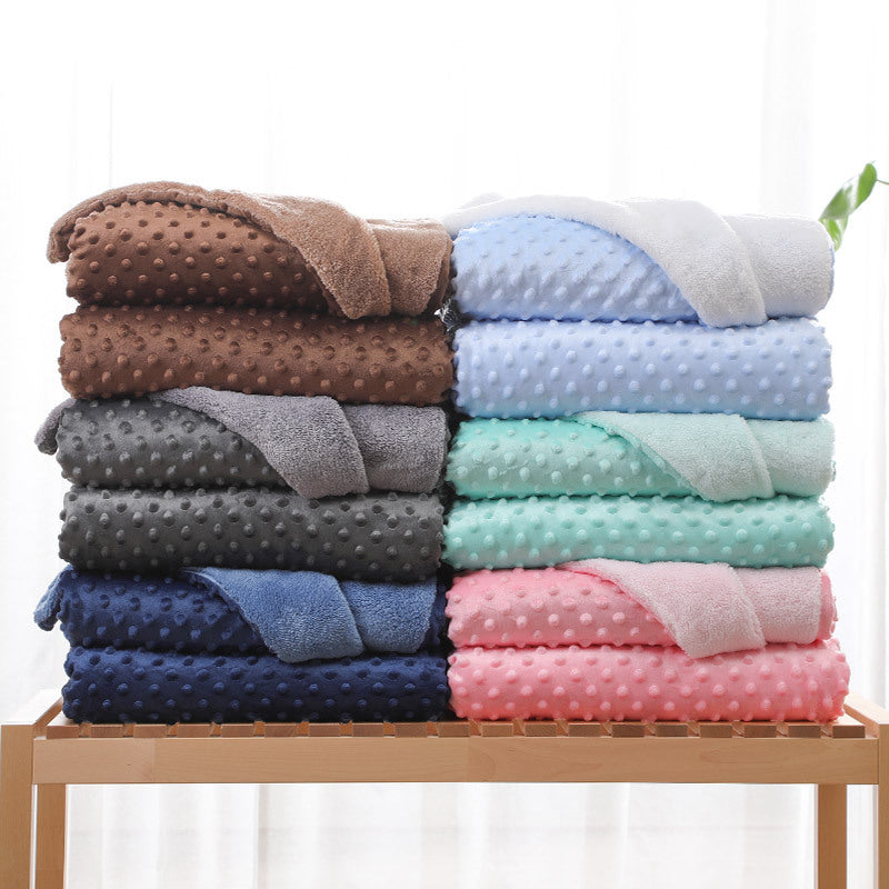 Soft Double-Layer Lambswool Blanket 150x200cm - Multiple Colors