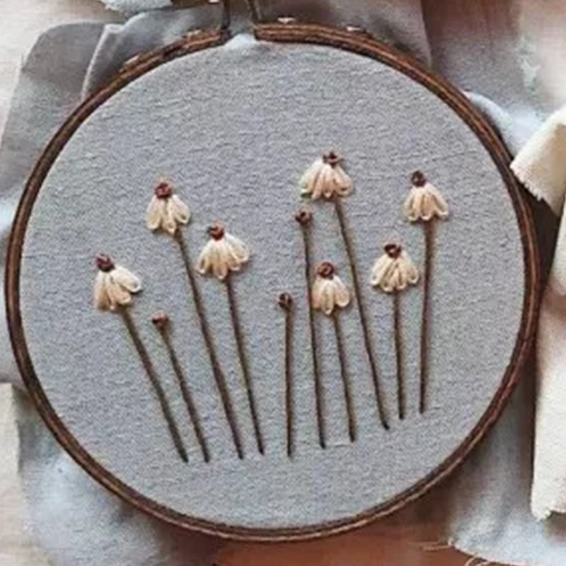 Primary Ribbon Embroidery Kit for Beginners - 3D Craft Set with Color Options
