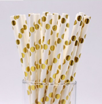 Color Coated Paper Straws - Biodegradable Disposable Drinking Straws for Parties