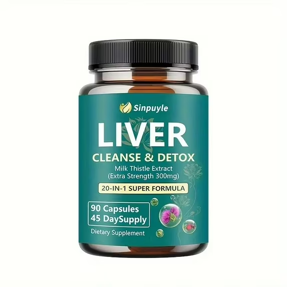 Liver Support Supplement - 20-in-1 Detox Formula with 300mg Milk Thistle